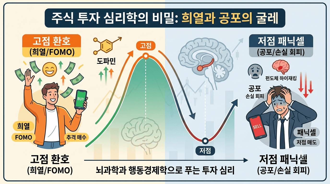 주식 투자 심리학: 고점과 저점에서의 투자 행동 분석