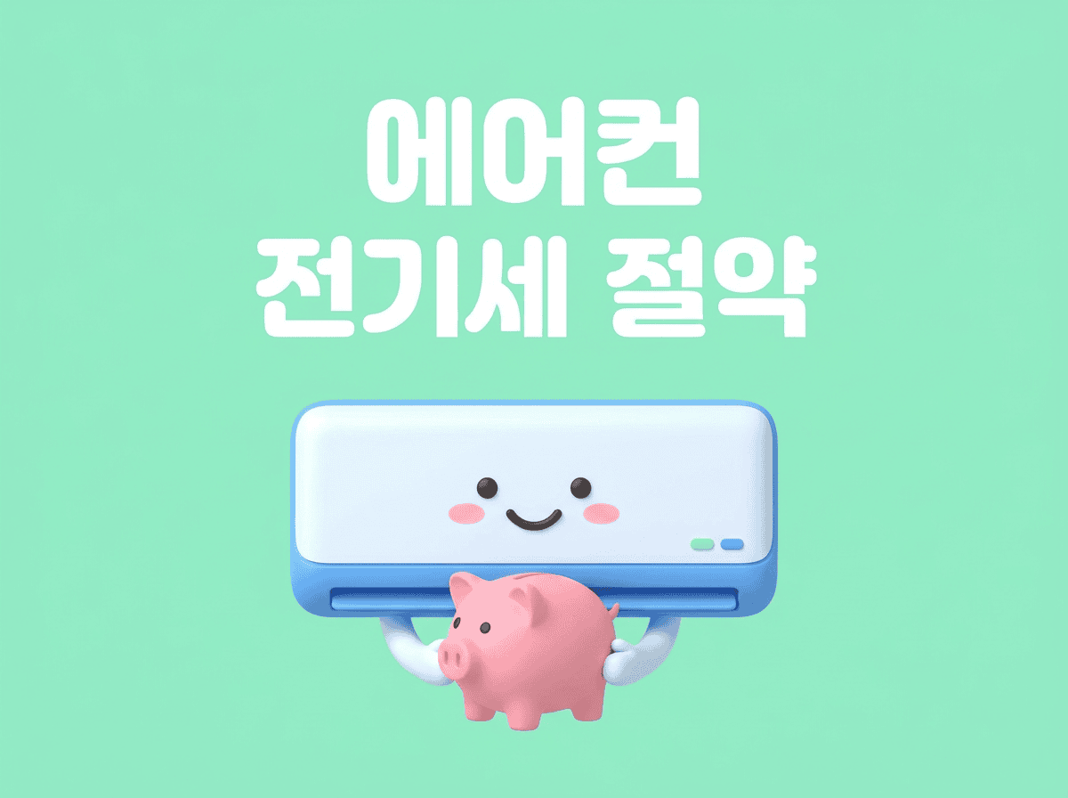 에어컨 전기요금 절약 핵심 꿀팁 7가지 대표 이미지