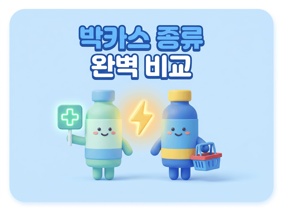 박카스 종류 약국용 D와 편의점용 F 핵심 성분 완벽 비교 대표 이미지