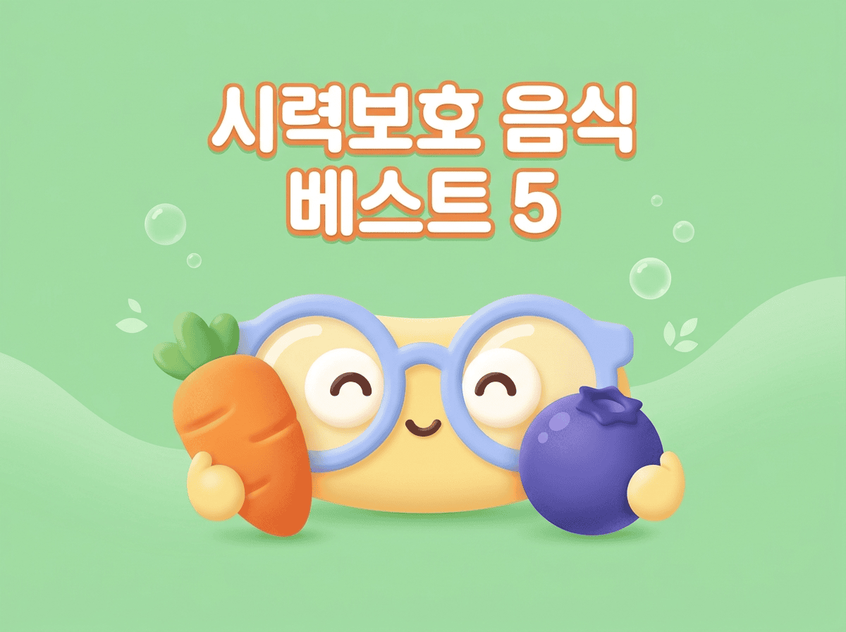 시력보호 음식 추천 베스트 5 당근과 블루베리 대표 이미지