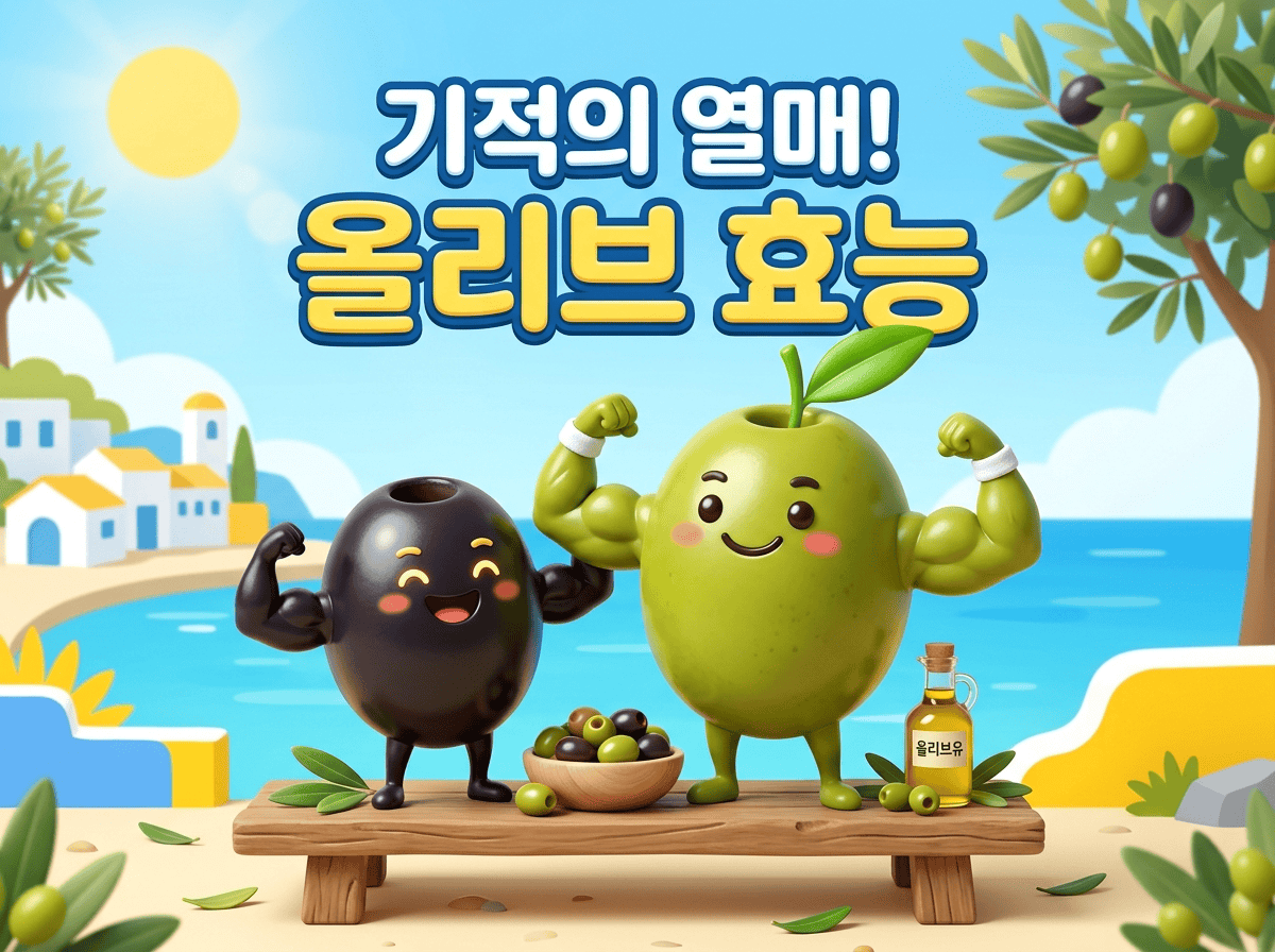 올리브 효능 및 지중해 식단 핵심 건강 비결 안내 대표 썸네일 이미지