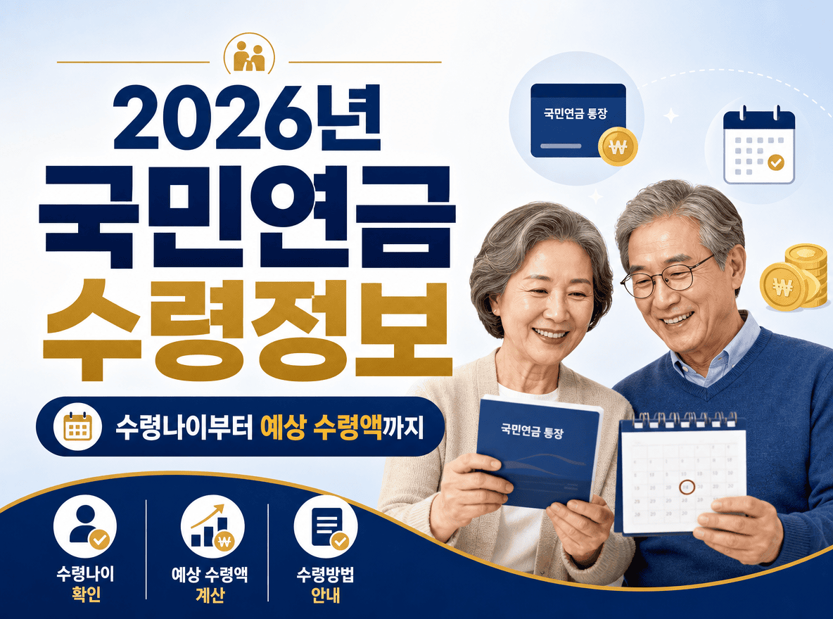 2026년 국민연금 수령정보 안내 인포그래픽