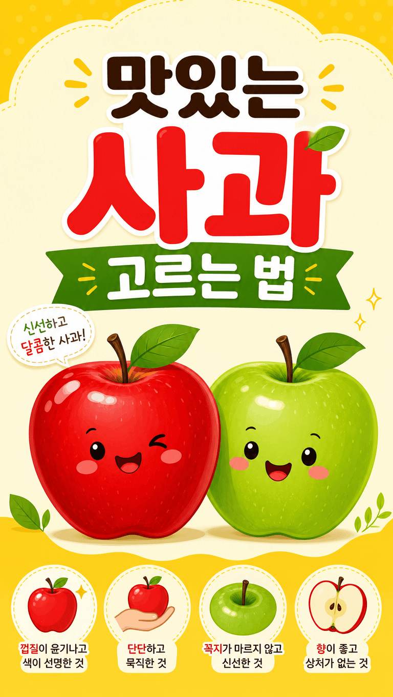 맛있는 사과 고르는 방법 및 사과 종류 총정리 썸네일